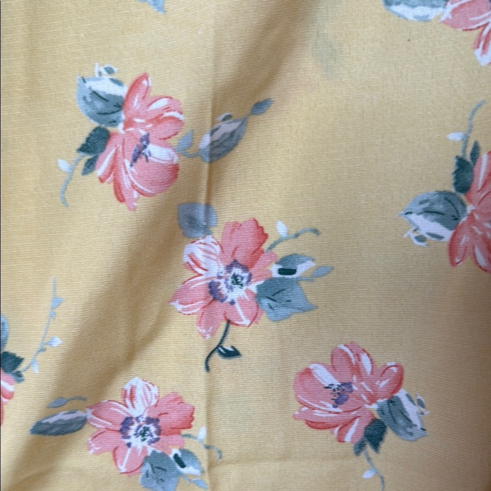 Alredine Baileys Blossoms Floral Yellow Kimono duster M L lightweight nwt - Picture 3 of 4